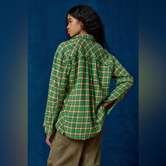 Urban Outfitters BDG Brixton Button-Down Flannel Shirt - Picture 2 of 8